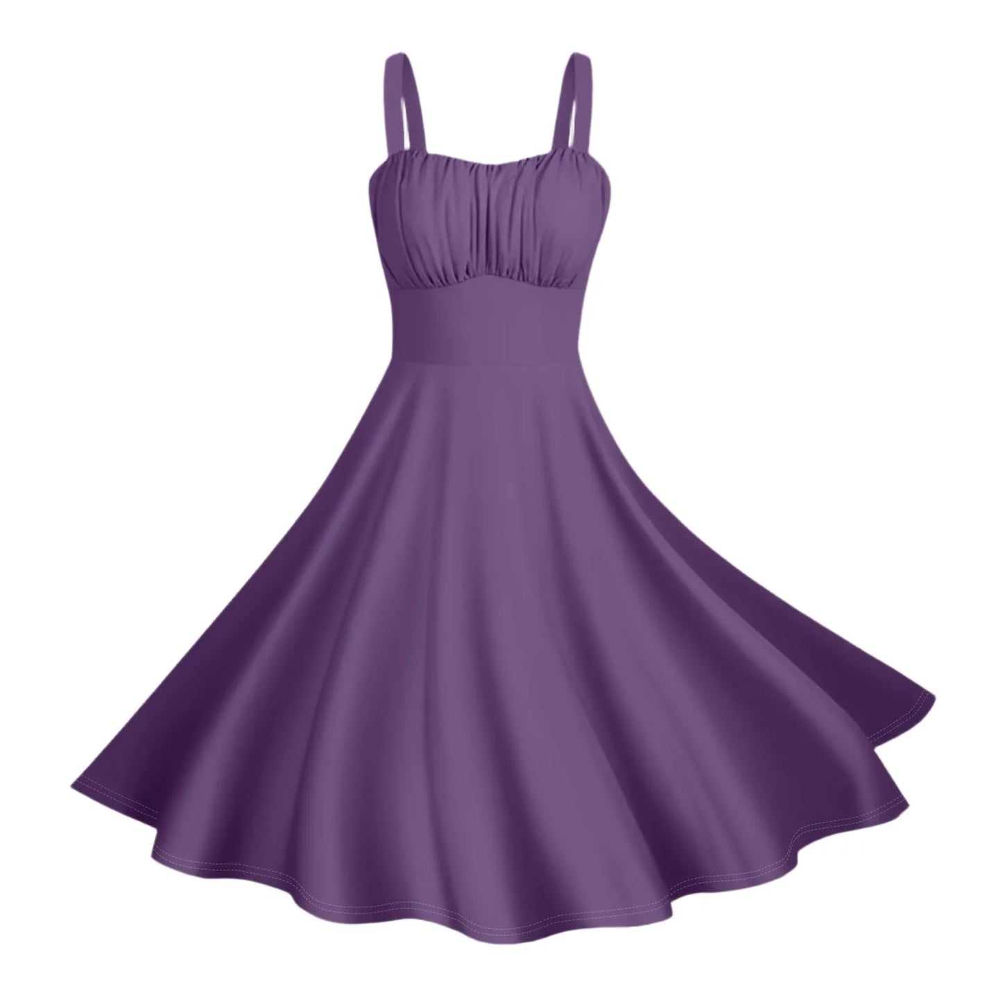 New Women'S Vintage Sleeveless Pleated Patchwork Cute A-Line Hem Solid Dresses Vestidos Mujer Veranoa 2025 Women Clothing