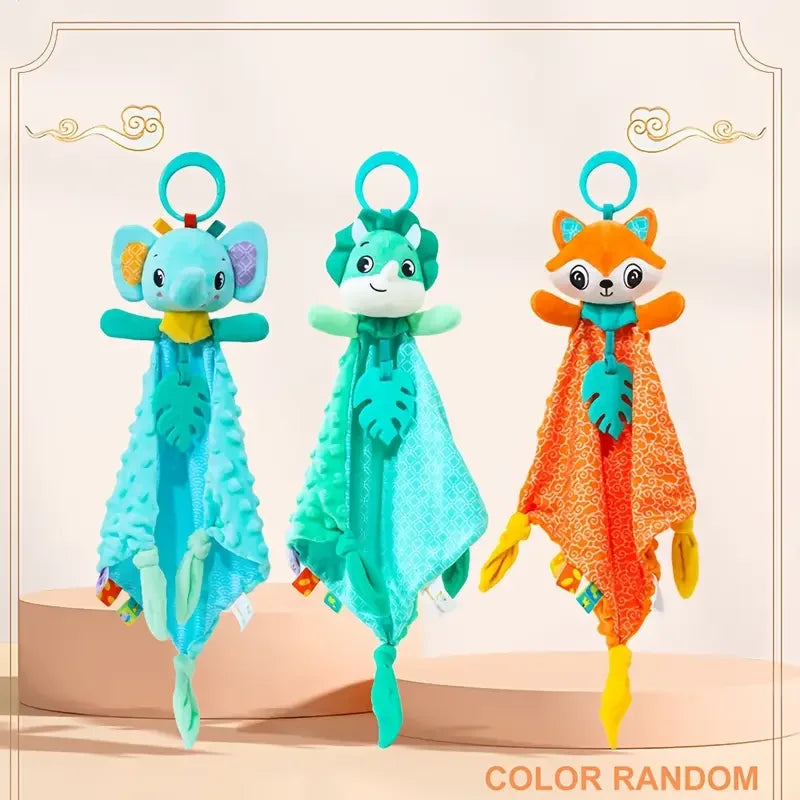 Crib Hanging Rattles Toys Baby Toys Cartoon Animal Spiral Hanging Toy with Ringing Bell Stroller Car Toys for Infant Newborn