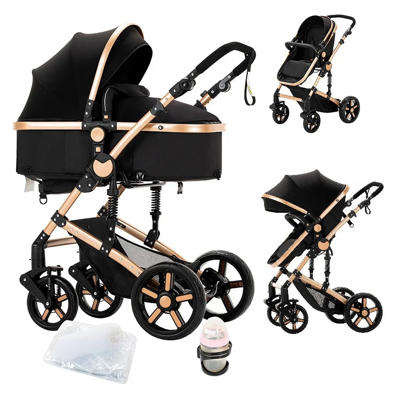 Stroller 3 in 1 Prams Baby Stroller Lightweight Stroller with carseat Foldable Stroller Newborn Stroller travel system stroller