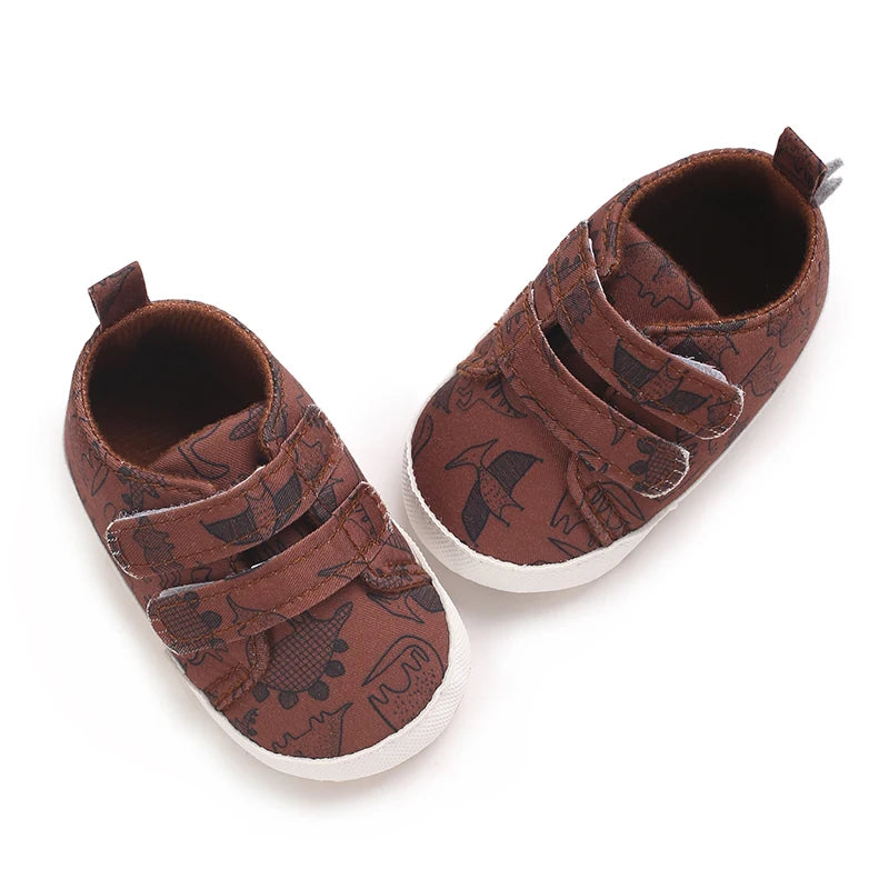 Baby Sports Shoes Anti Slip and Breathable Fabric Men's and Women's Walking Whoes For Spring and Autumn Soft Soled Newborn Baby