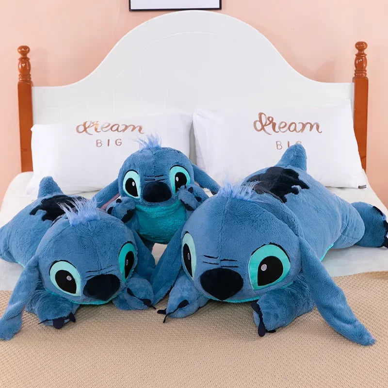 40cm Puppy Stitch Doll Blue Stitch Plush Long Pillow Toys Girl Sleeping Leg Clamping Plushies Doll Children's Birthday Gift