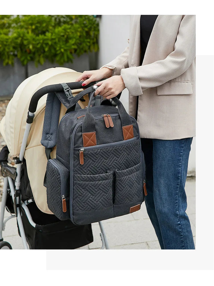 Mommy Diaper Bags Backpack Mummy Large Capacity Travel Nappy Bags Multi-function Maternity Bags with Changing Mat