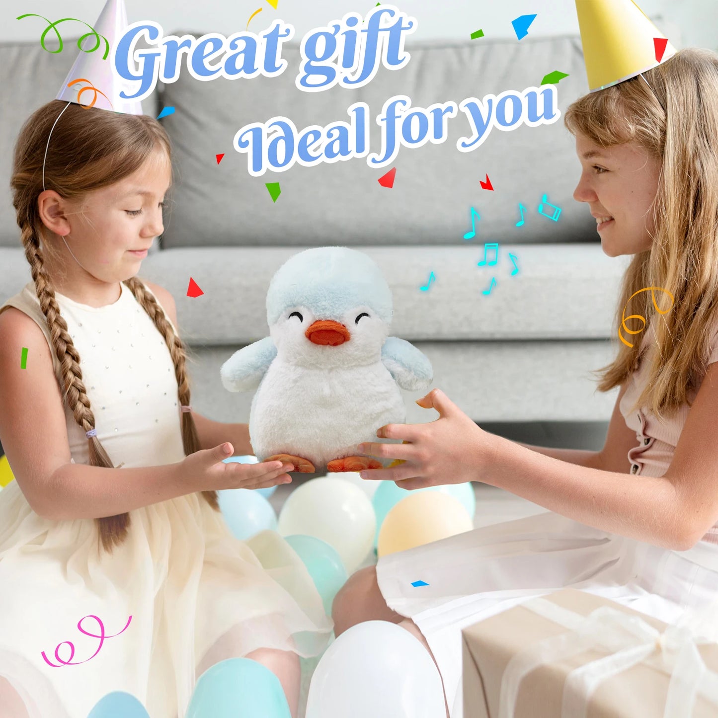 Glowing Penguin Plush Toy,Cute Soft Glowing Stuffed Animal, Children'S Doll Playing Companion,Birthday Party Gift For Kids