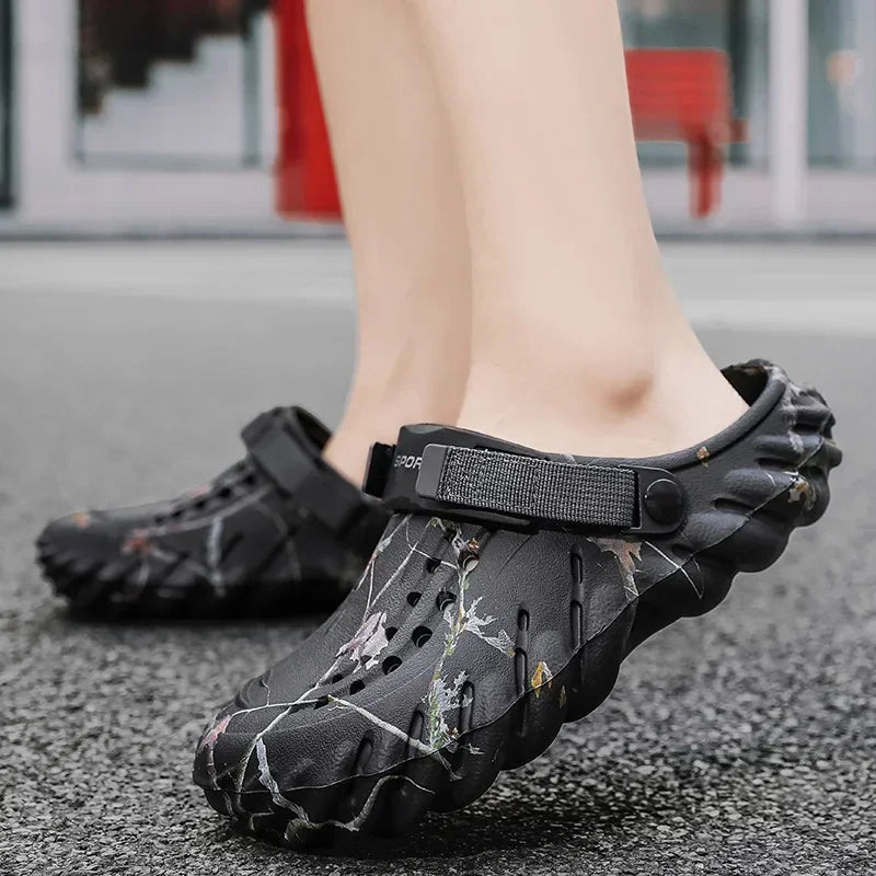 Men 2025 new designer comfortable lightweight breathable non-slip sandals large size 38-47 outdoor beach slippers casual shoes