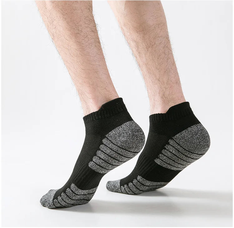 5 pairs of men's socks, cotton socks, anti odor and sweat absorbing sports socks