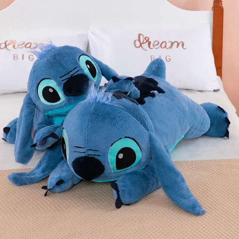 40cm Puppy Stitch Doll Blue Stitch Plush Long Pillow Toys Girl Sleeping Leg Clamping Plushies Doll Children's Birthday Gift