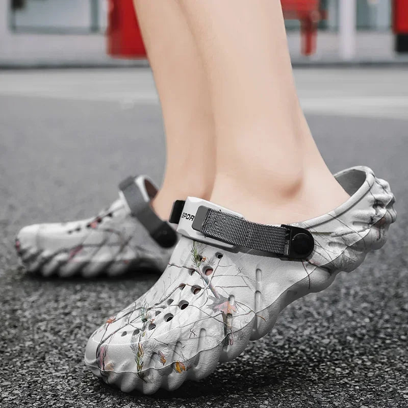 Men 2025 new designer comfortable lightweight breathable non-slip sandals large size 38-47 outdoor beach slippers casual shoes