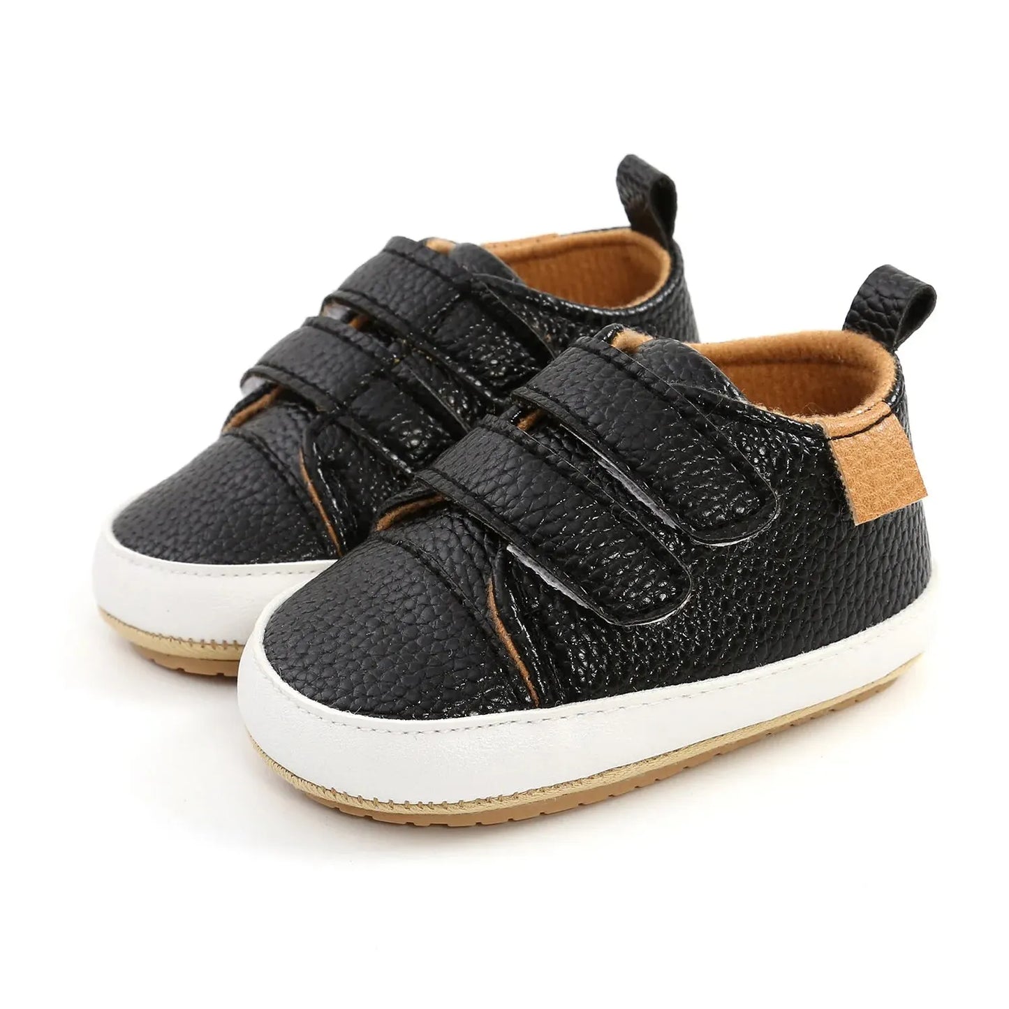 Baby Shoes Boy Girl PU Leather Causal Non-slip Soft Sole Infant Kids Walking Toddler 0-18 Months