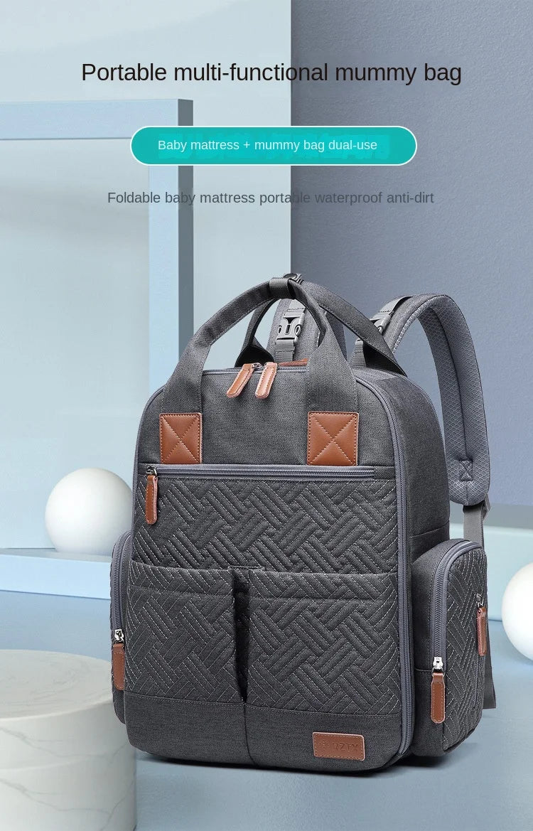 Mommy Diaper Bags Backpack Mummy Large Capacity Travel Nappy Bags Multi-function Maternity Bags with Changing Mat