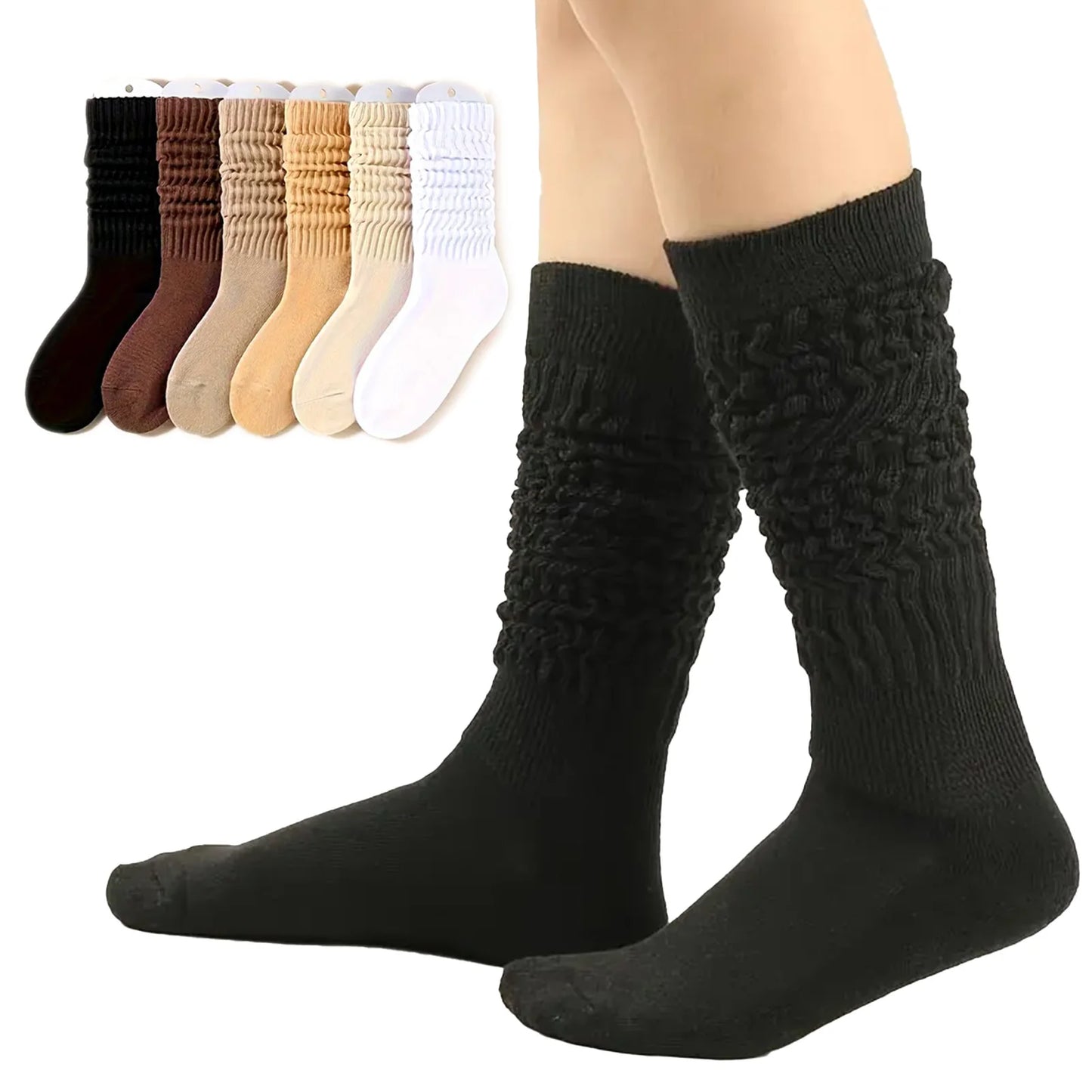 Women's Fashion Calf Socks Multi Color Option Breathable Cotton Socks Gift for Woman Girlfriend Lovers MIAO-US