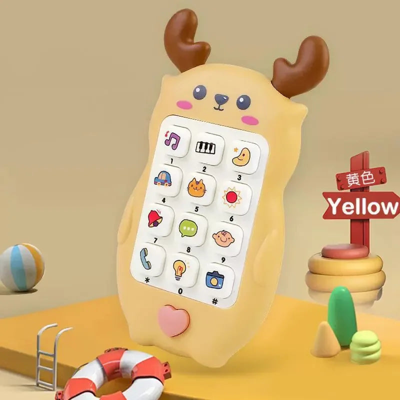 Baby Phone Toys Bilingual Telephone Teether Music Voice Toy Early Educational Learning Machine Electronic Children Gift Baby Toy