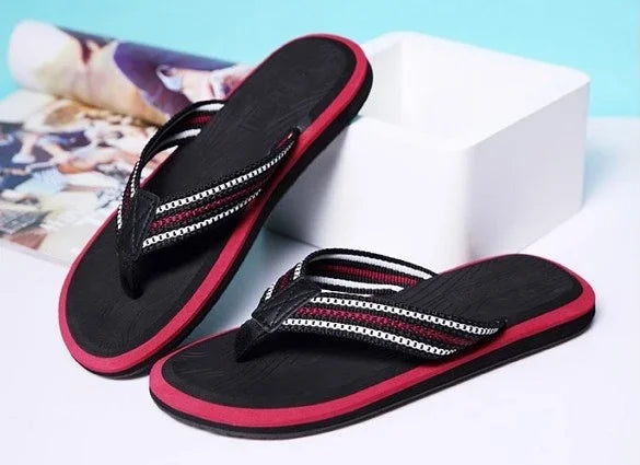 2024 Fashion Men's Shoe Flat Male Slipper Rubber Slides Original Adult Mascullino Casual Clappers Cheap Shoes Liquidation Fun