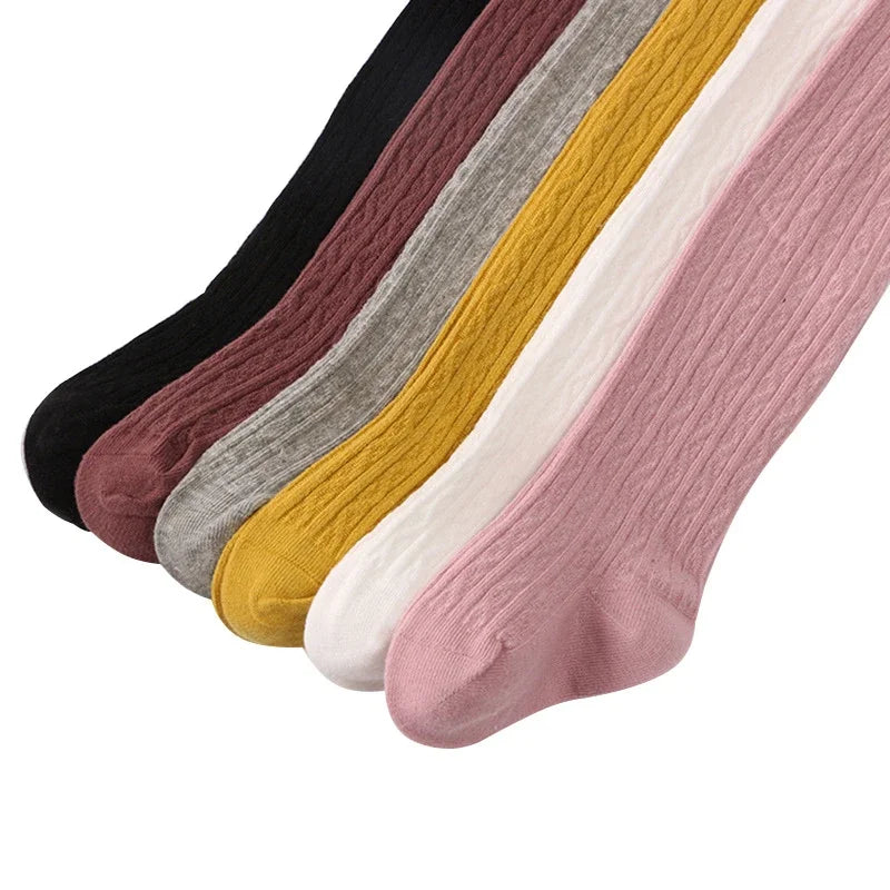 Baby Girl Tights Warm Leggings Kids Pants Solid Cotton Child Pantyhose Casual Stockings Girls Toddler Dance Winter Clothes 0-8Y