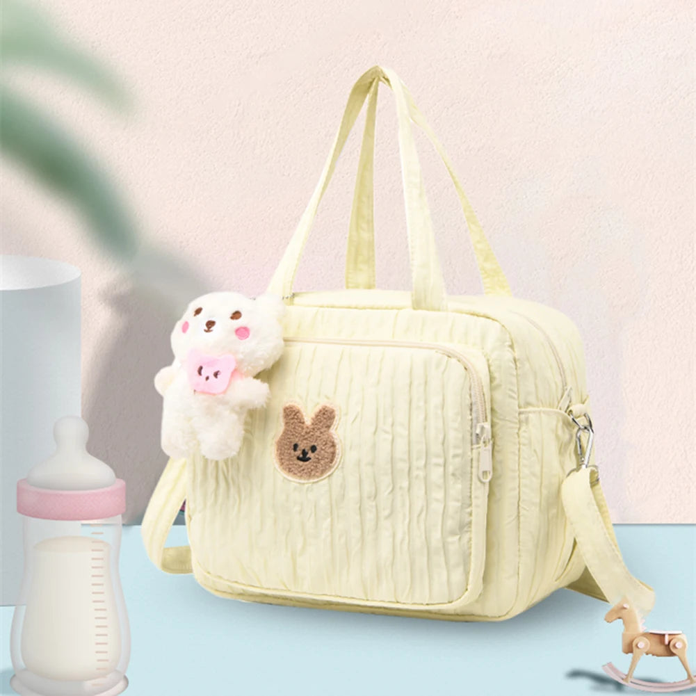 Baby Diaper Bags with Pendant Mommy Stroller Nappy Bag Portable Cute Cartoon Multi-function Large Capacity Organizer Travel Bag