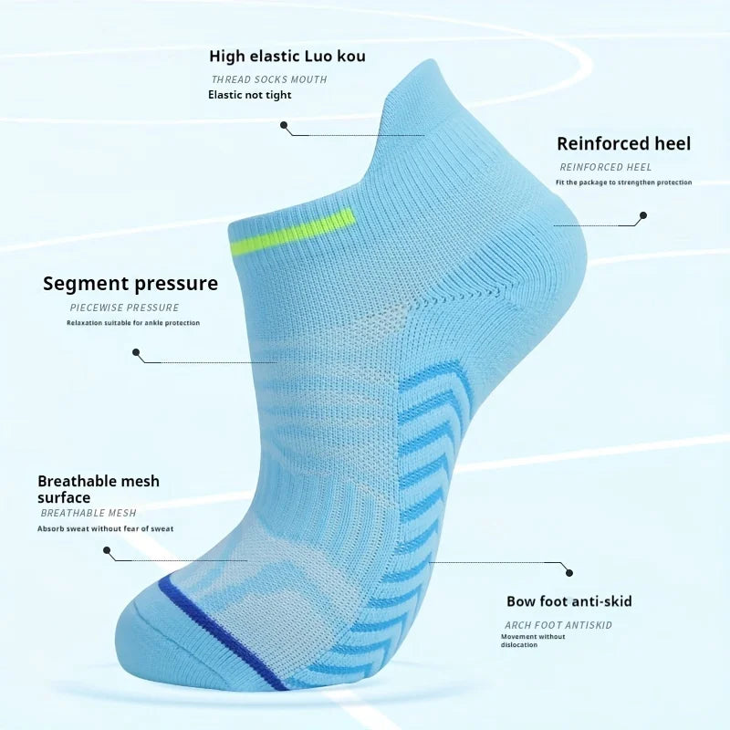8 pairs of women's socks, short socks, shallow mouth, anti slip, not falling off, and women's sports socks, holiday gift