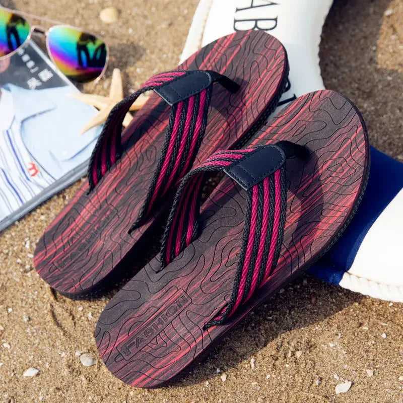 2024 Fashion Men's Shoe Flat Male Slipper Rubber Slides Original Adult Mascullino Casual Clappers Cheap Shoes Liquidation Fun