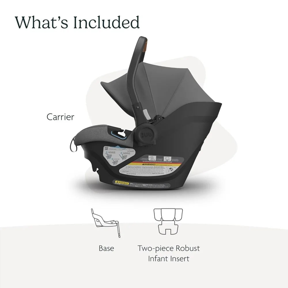 Aria Lightweight Infant Car Seat/Just Under 6 lbs for Easy Portability/Base with Load Leg + Infant Insert Included/Direct
