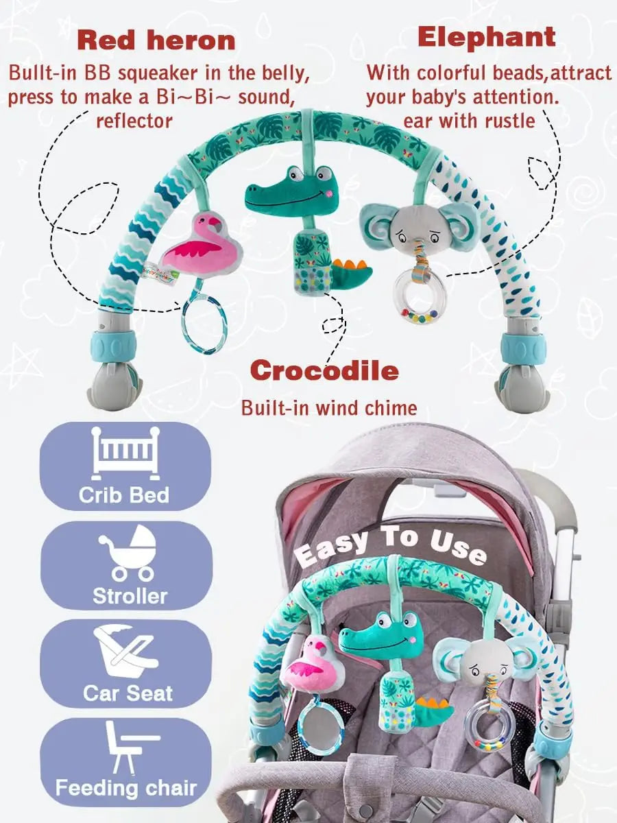 Baby Toy Toddler Cribs Cradles Hanging Bell Baby Stuff Newborn Stroller Stroller Play Arch Bed Toys for Babies 0 12 Months