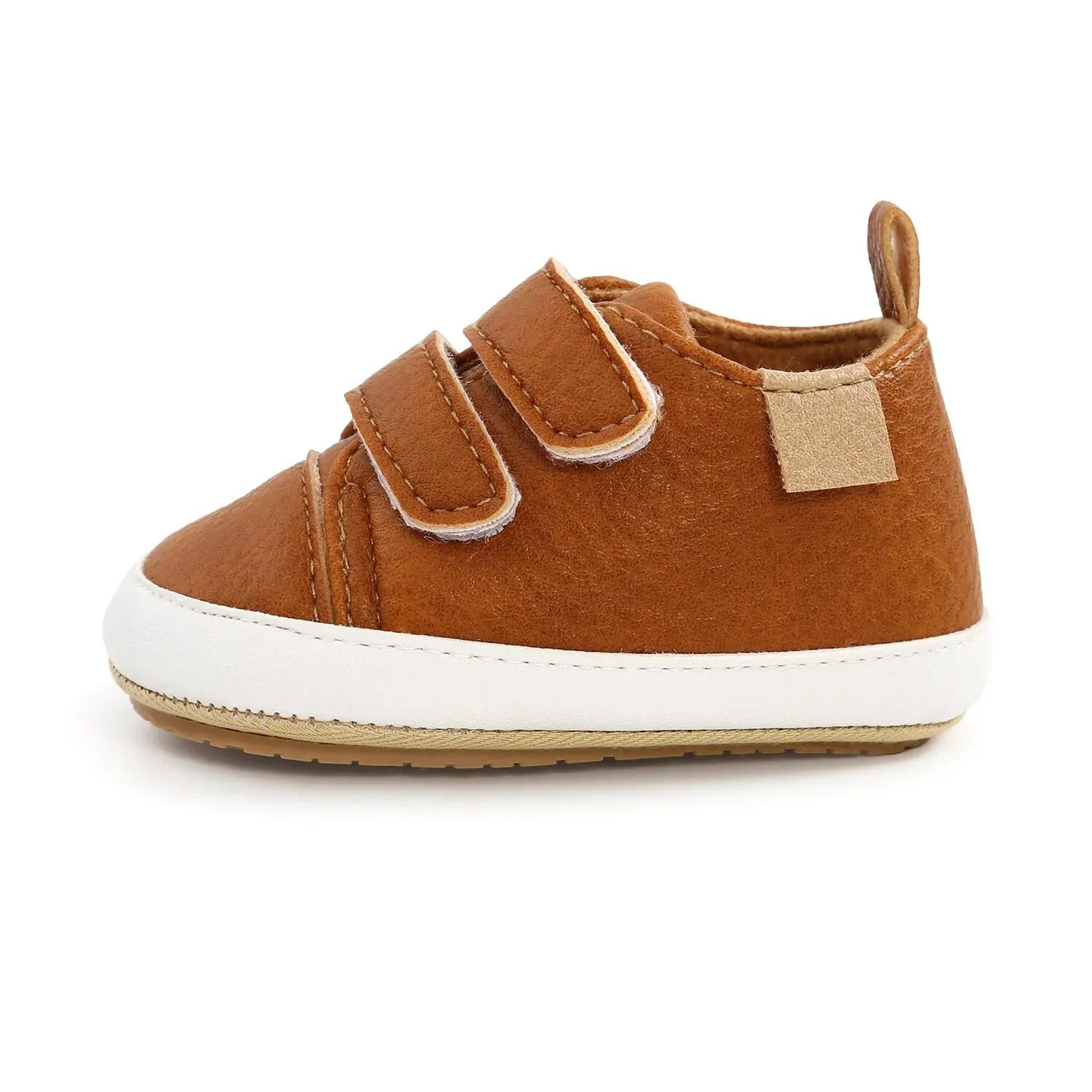 Baby Shoes Boy Girl PU Leather Causal Non-slip Soft Sole Infant Kids Walking Toddler 0-18 Months