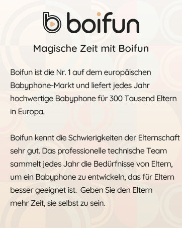 Boifun 3.2 Inch Digital LCD Screen Wireless Baby Monitor with Camera,  Surveillance with  VOX, Night Vision,Temperature Monitor